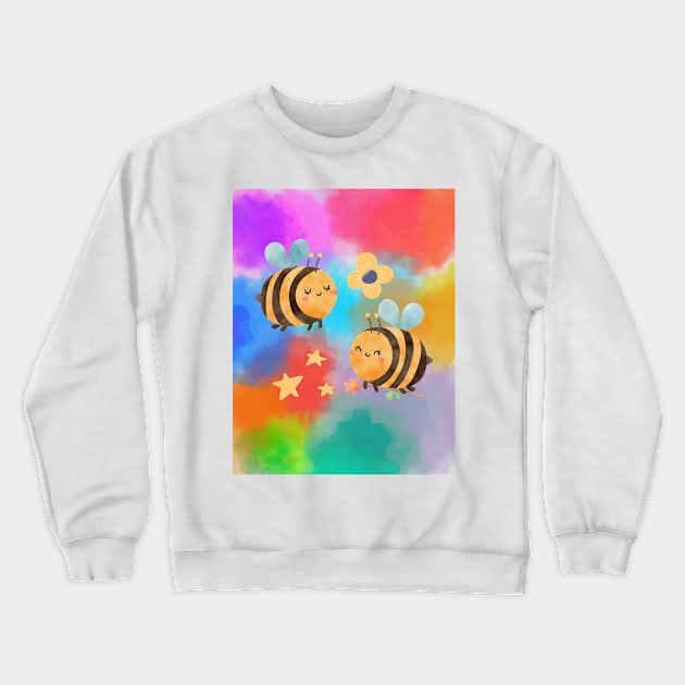 Honey Bee Crewneck Sweatshirt by Arcills